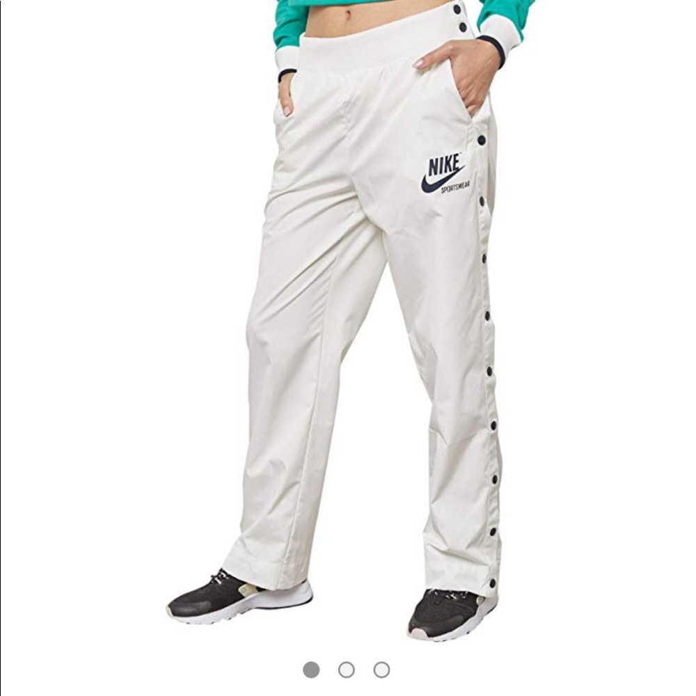 White Nike Tear-Away Pants from Urban Outfitters